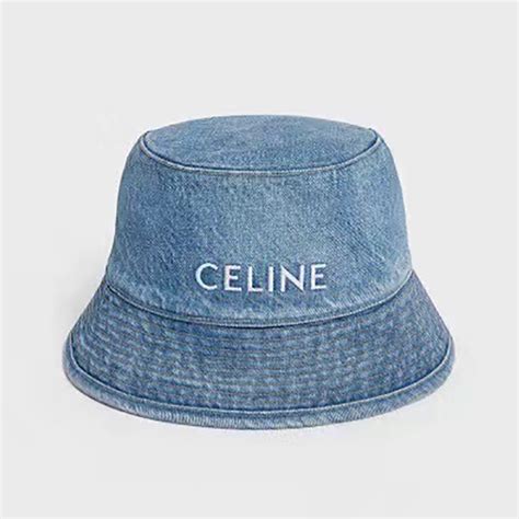 celine bucket hat women's|designer denim bucket hat.